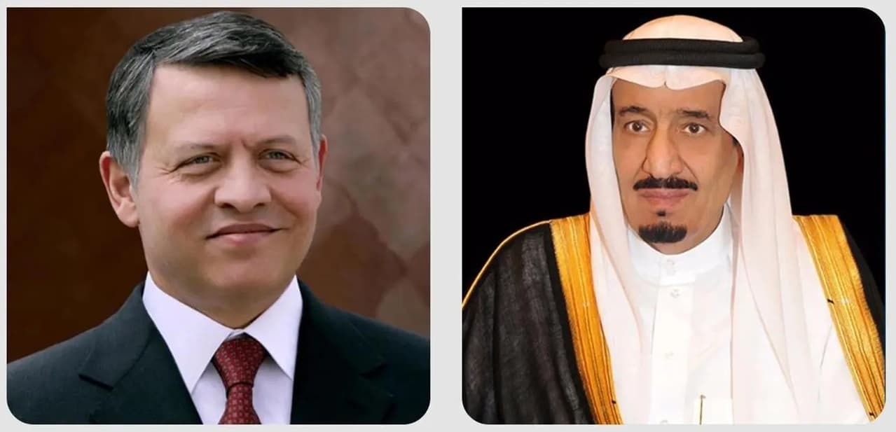 ملك الأردن يهنئ خادم الحرمين الشريفين بمناسبة ذكرى يوم التأسيس